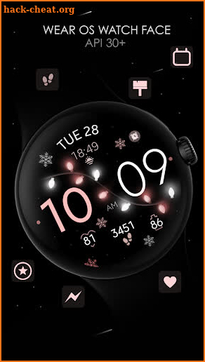 Christmas Lights watch face screenshot