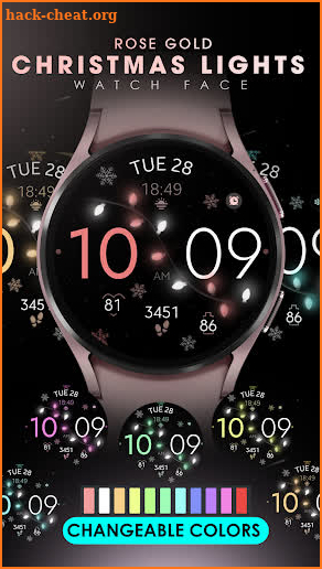 Christmas Lights watch face screenshot