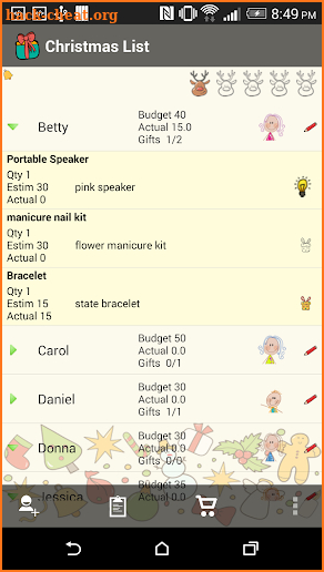 Christmas List Gift Planner screenshot