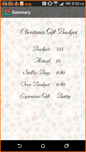 Christmas List Gift Planner screenshot