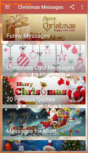 Christmas Messages 2020 screenshot