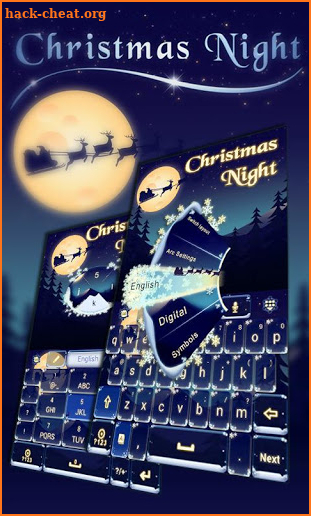 Christmas Night Keyboard Theme screenshot