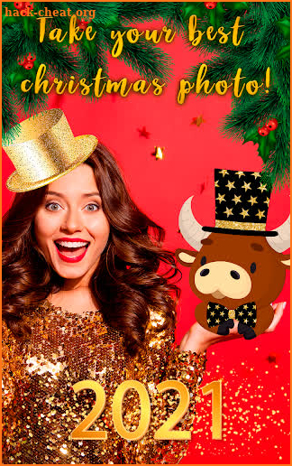 Christmas photo editor screenshot