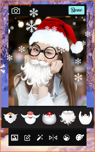 Christmas Photo Editor Santa Claus screenshot