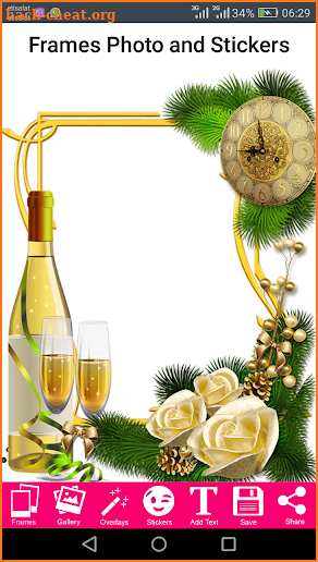 CHRISTMAS PHOTO FRAMES FOR PICTURES-Happy New year screenshot