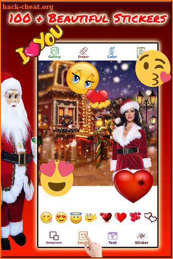 Christmas Photo Frames:Cut Paste Editor screenshot