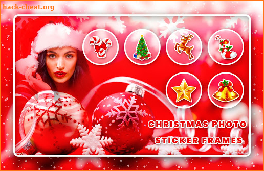 Christmas Photo Sticker Frame screenshot