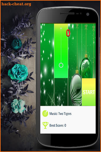 Christmas Piano Tiles - Green screenshot