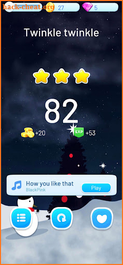 Christmas Piano tiles songs screenshot