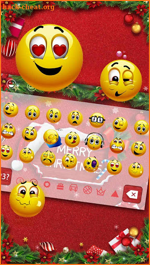 Christmas Red Keyboard screenshot