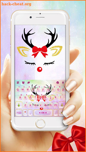 Christmas Reindeer Keyboard Theme screenshot