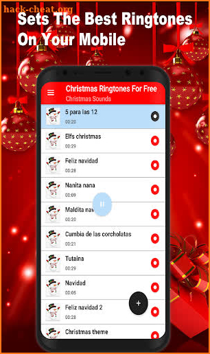 Christmas ringtones screenshot