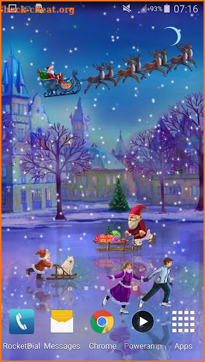 Christmas Rink Live Wallpaper screenshot