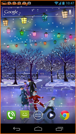 Christmas Rink Live Wallpaper screenshot