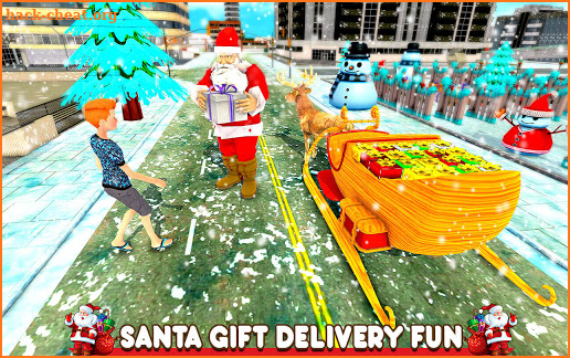 Christmas Santa Gift Delivery - Free Santa Games screenshot