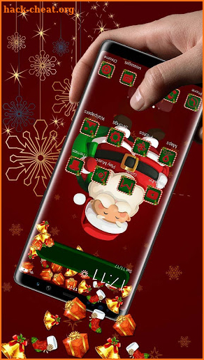 Christmas Santa Gift Gravity Theme screenshot