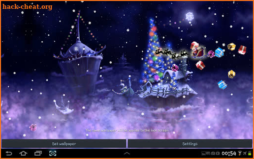 Christmas Snow Fantasy Live Wallpaper screenshot