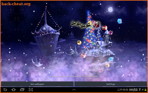 Christmas Snow Fantasy Live Wallpaper screenshot