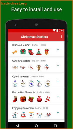 Christmas Sticker Packs - WAStickerApps screenshot