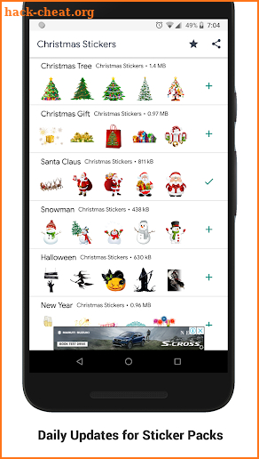 Christmas Stickers (WAStickerApps) screenshot