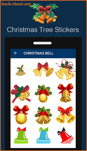 Christmas Tree & Santa emoji screenshot