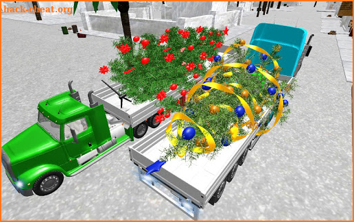 Christmas Tree Transport Truck:Santa Gift Delivery screenshot