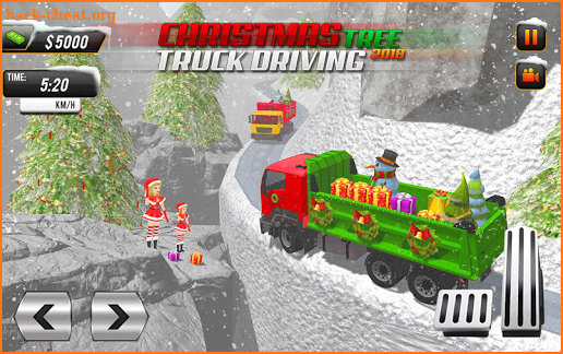 Christmas Tree Transporter Truck: Driving Games screenshot