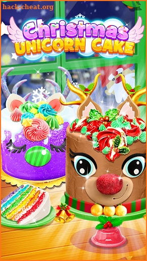 Christmas Unicorn Cake - Sweet Desserts Food screenshot