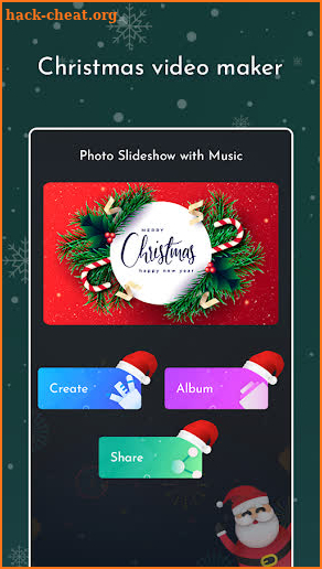 Christmas video maker with song screenshot