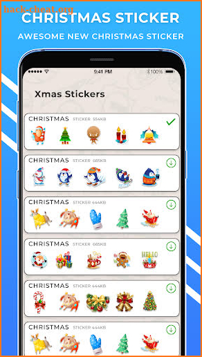 Christmas WAStickersApps screenshot