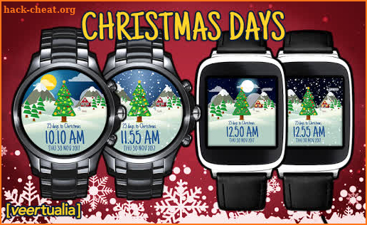 Christmas watch face | Christmas Days animated screenshot