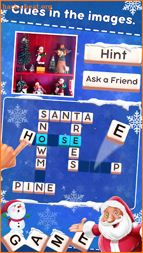 Christmas Word Cross Puzzle screenshot