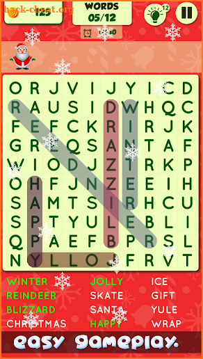 Christmas Word Search Puzzle Game screenshot