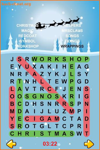 Christmas Word Search Puzzles screenshot