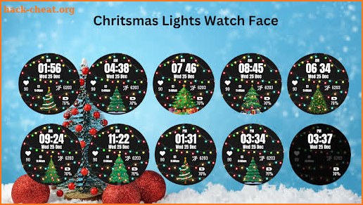 Chritsmas Lights Watch Face screenshot