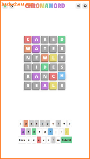 Chromaword screenshot