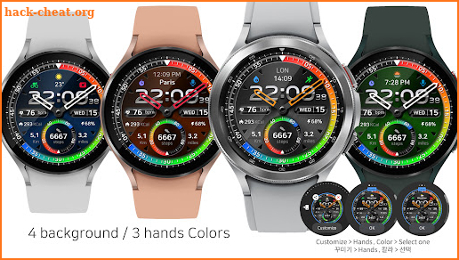 Chrome Hue Watch Face watch4 screenshot