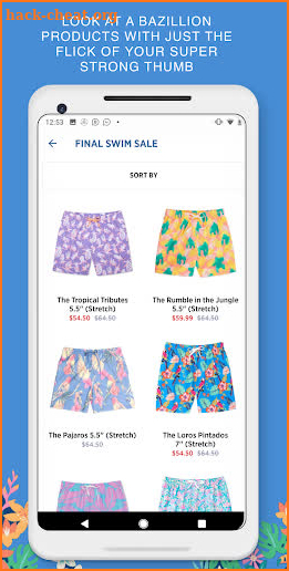 Chubbies Shorts screenshot