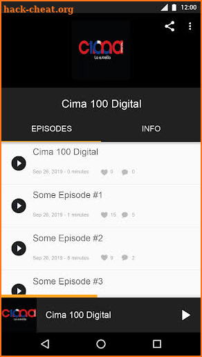 Cima 100 Digital screenshot