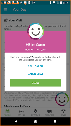 Cincinnati Children's Caren screenshot