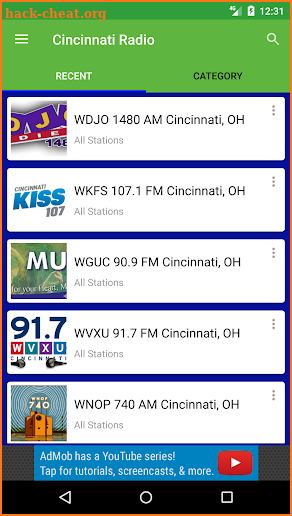 Cincinnati Radio Stations screenshot