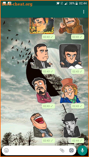 Cinema stickers for WhatsApp screenshot