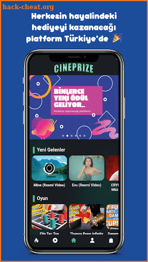 CinePrize: Ödüllü Video Platformu screenshot