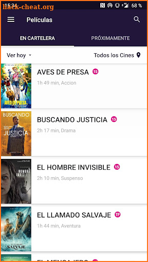 Cinext Ecuador screenshot