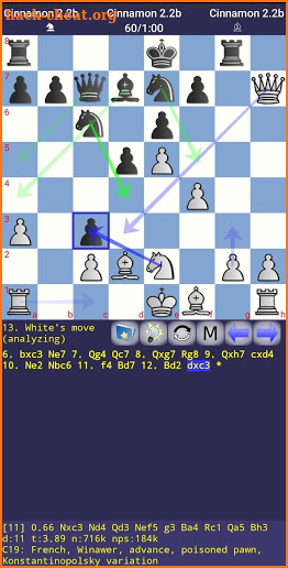 Cinnamon Chess Engine screenshot