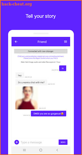 Circle chat - Meet new people, Free stranger chat screenshot