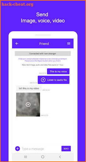 Circle chat - Meet new people, Free stranger chat screenshot