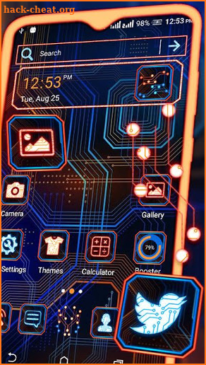 Circuit Design Launcher Theme screenshot