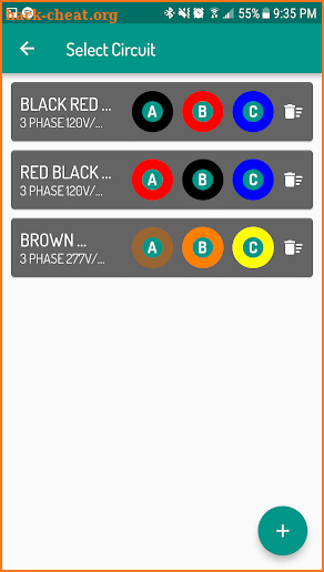 Circuit Number Color screenshot