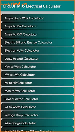 CircuitMix - Electrical Calculator screenshot